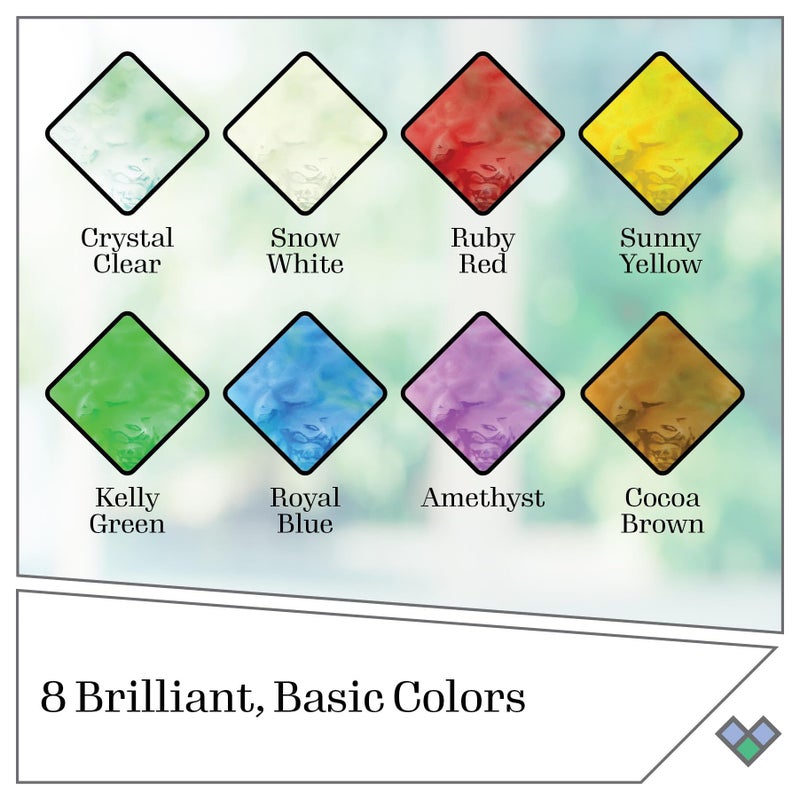 Gallery Glass Plaid Gallery Glass Window Color Beginner Set (2-Ounce), (8-Pack) - Image 2